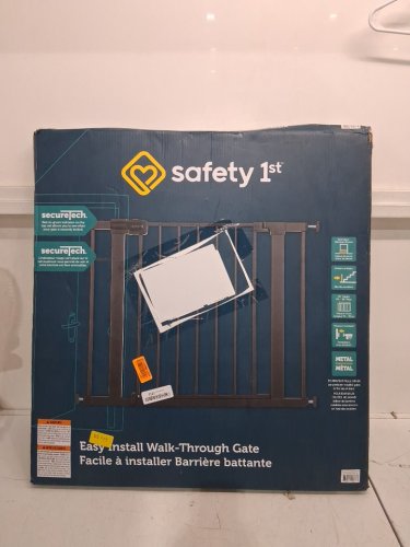 Safety 1st Easy Install Walk Through Baby Gate ADJUSTABLE - 29" to 38" x 28" TALL - BLACK (MODEL: GA105CBLKf2) image 2