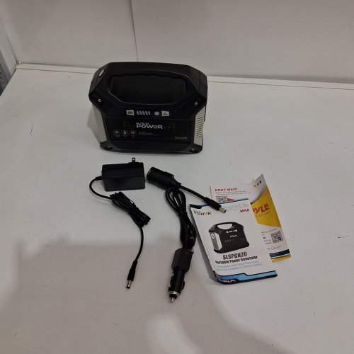 SereneLife Portable Power Generator, solar Compatible - 155w battery pack - 42000mah - black (model: slspgn20) image 3