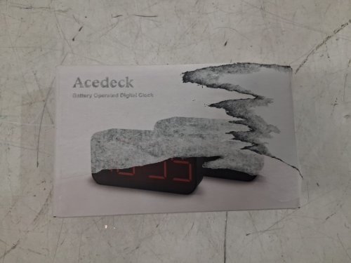 Acedeck Battery Operated Alarm Clock - 5" - RED/BLACK (MODEL:  T01) image 2