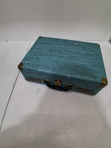 Vintage 3-Speed Bluetooth Vinyl Turntable with Stereo SpeakeR - BLUE(model:m435) image 2