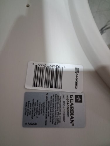 medline GUARDIAN BARIATRIC 4" SEAT RISER - off white (model: G4-300BRX1) image 3