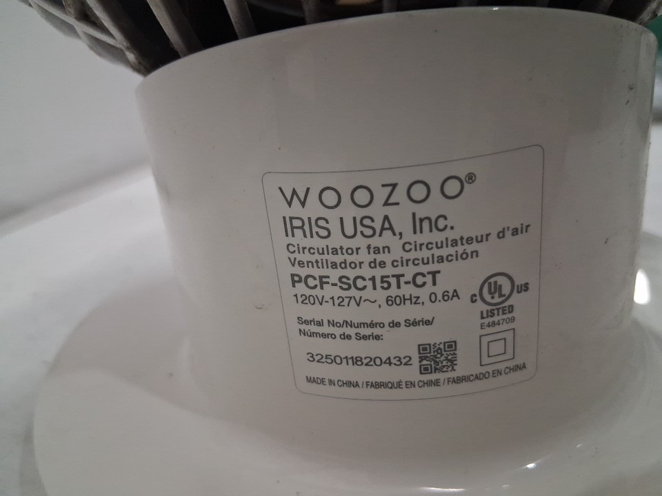 IRIS Woozoo 5-Speed OSCILLATING Globe Fan - 82FT RANGE - WHITE (Model: PCF-SC15T-CT/2354207) image 5