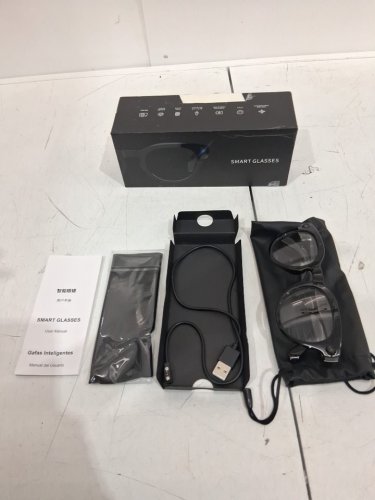 UNISEX AI BLUETOOTH Smart Glasses with Camera AND TOUCH CONTROL - BLACK (MODEL: V03) image 2