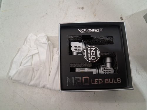2pk NOVSIGHT 9005/HB3 LED Headlight Bulbs - 40000LM/6500K (Cool white) image 2