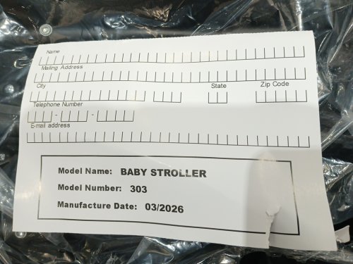 COSTWAY FOLDABLE TWIN BABY ULTRALIGHT UMBRELLA DOUBLE STROLLER - 37" x 31" - BLACK (MODEL: BB5681BK) image 5