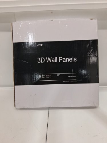 12pc Art3d Plastic 3D PVC Wall Panel - white/wave image 4