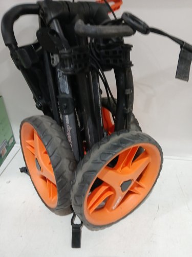Clicgear Golf Cart golf bag buggy cart - Charcoal/Orange (Model: 3.5+) image 4