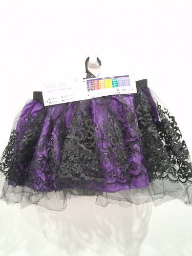 WOMEN'S GOTHIC TUTU - SMALL/MEDIUM - PURPLE / BLACK image 3