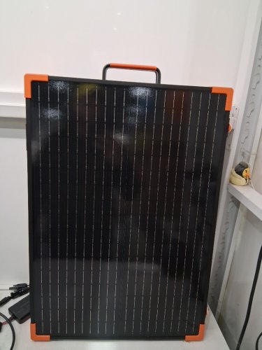 ZOUPW 200W Portable Solar Panel - Tempered Glass - Heavy-Duty Foldable Mono Solar Charger for Jackery Explorer 1000 v2 = ECO FLOW DELTA - IP67 WATERPROOF image 7