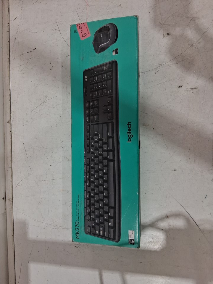Logitech Wireless Keyboard & Mouse Combo - 2.4 GHz - Black (Model: MK270) image 2
