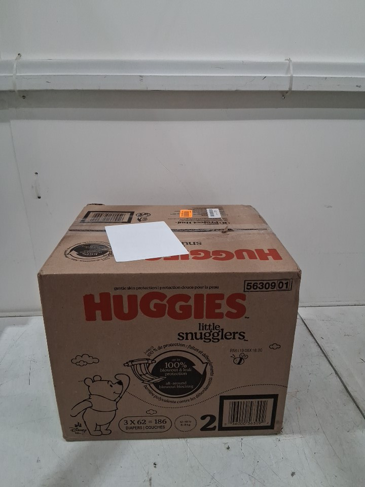186PK Huggies little snugglers diapers - size 2 (12-18LB) - Disney Winnie the pooh (model: 56309) image 2
