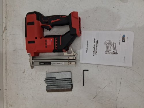 2-in-1 Cordless Brad Electric Nail Gun and Stapler - Milwaukee 18V Battery - 18GA - red (Model: F30/422J) image 2