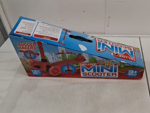 KIDS Rugged Racers 3-Wheel with LED Lights SCOOTER - RED/PINK (MODEL:BH19898) image 2