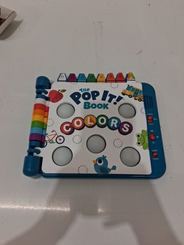 chuckle & roar pop it book interactive toy - blue image 2