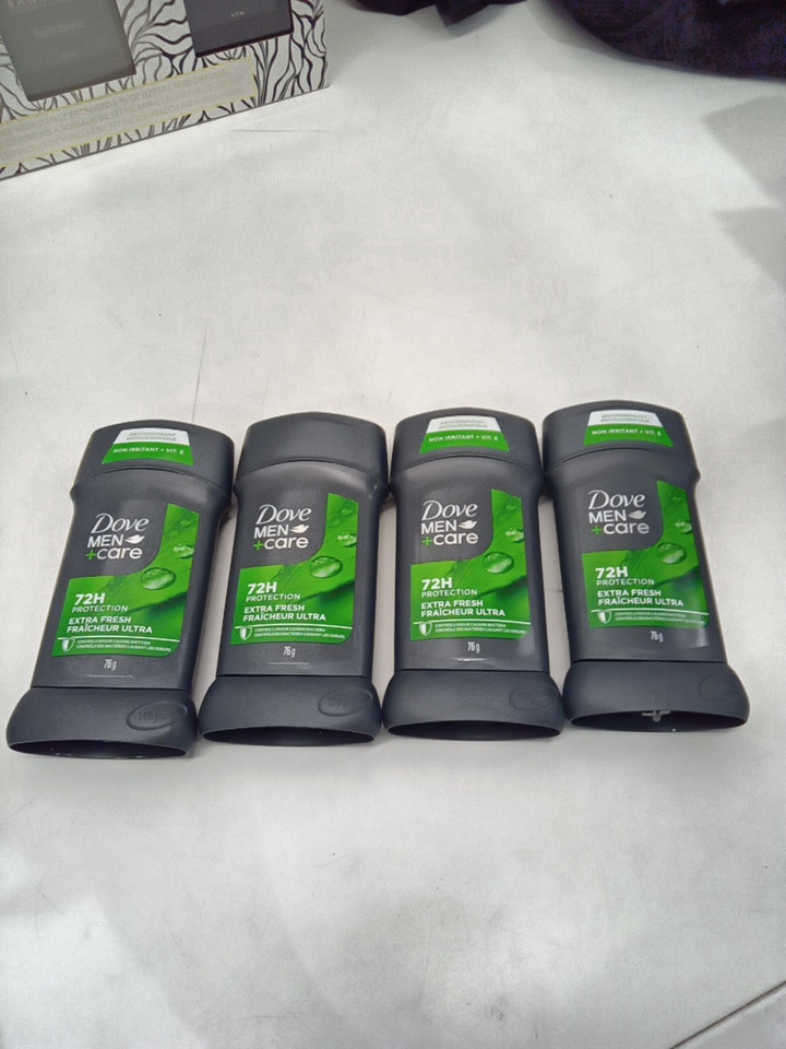 4PK DOVE MEN+CARE extra fresh  72 hour non irritant moisturizing deodorant stick - 76G each image 2