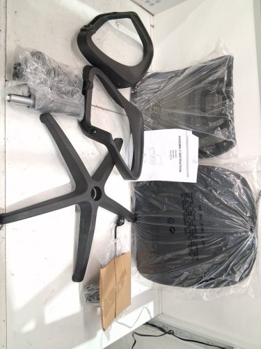 Ergonomic Mesh OFFICE CHAIR With Lumbar Support - 250lbs max/cap - BLACK (MODEL: VN-H03-BLACK) image 3