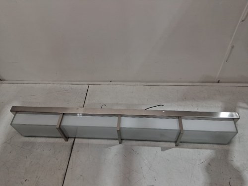 Artika Subway 27W LED Modern Vanity Light-1750 Lumens/3000 Kelvin-35"L x 3.4"W x 5.2"H-no bulb design-dimmer compatible-steel-Brushed nickel grey (model: TRK4SUB-N-ON) image 4