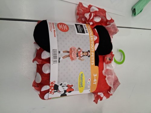 2PC TODDLER DISGUISE DISNEY MINNIE MOUSE HALLOWEEN COSTUME - 3-4T - RED/WHITE/BLACK (STYLE: 0865MS01) image 2