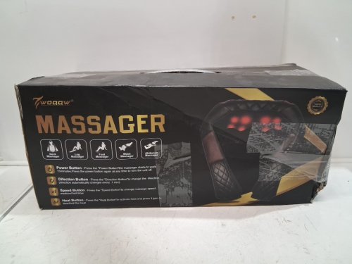 WOQQW SHIATSU NECK & SHOULDER DEEP TISSUE MASSAGER WITH HEAT FUNCTION - BLACK/BROWN (MODEL: JH-R2) image 4