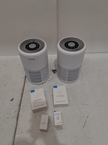 2PK AIRTOK 4-IN-1 AIR PURIFIER with Fragrance Sponges AND NIGHT LIGHT - 376.SQFT- white - (MODEL: AP0601) image 3