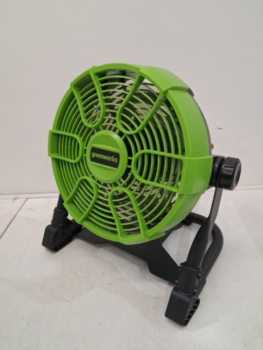 4PC Greenworks 5 Speed CFM Fan with Battery and Charger - 10" - 24V - Green (Model: image 5
