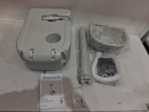 SereneLife Portable Camping Sink with Towel Holder & Soap Dispenser - 19L - White/grey (MODEL:  SLCASN18) image 5