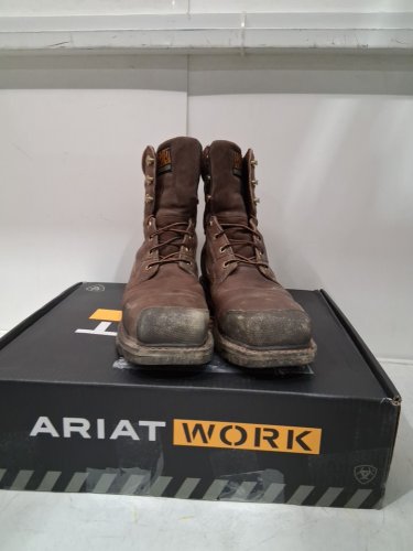 men's ARIAT Overdrive Wide Square Toe Composite Toe work boot - 13d - brown - (style:10012940) image 5