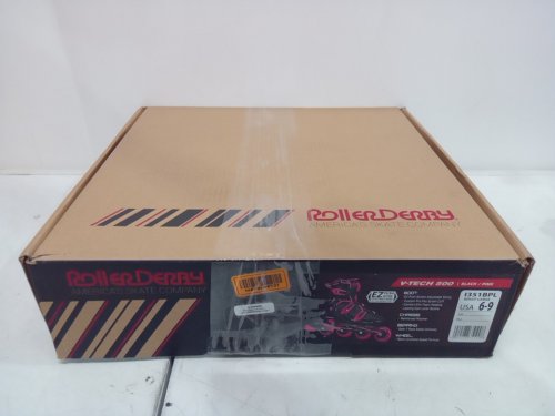 Roller Derby V-Tech 500 Adjustable Performance Inline Skates - 6-9 size - pink\black image 2