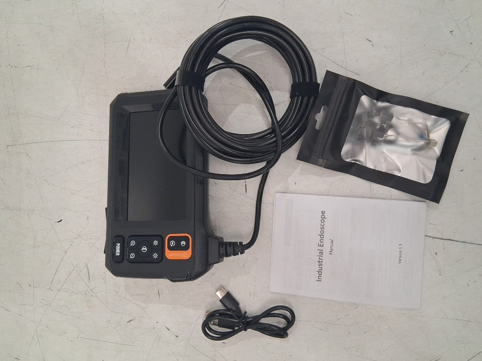 ENDOSCOPE CAMERA WITH LIGHT AND 4.3" IPS SCREEN - 1080P HD - 16.4FT - BLACK (MODEL:C30) image 3