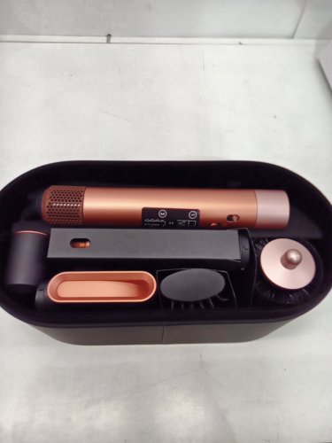 6PC DYSON i.d curly + coily airwrap multi styler and hair dryer with bluetooth - amber silk ( model: hs08) image 4
