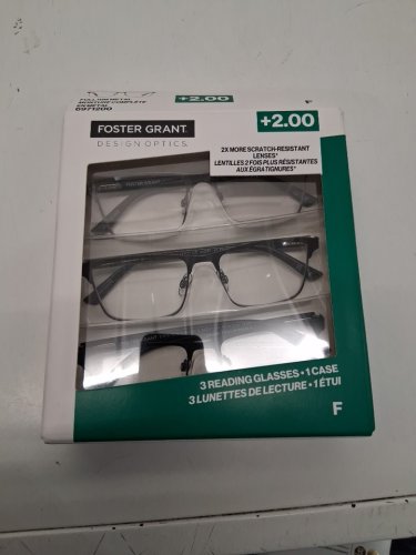 3PK FOSTER GRANT READING GLASSES - +2.00 - BLACK / GRAY (STYLE: 6971200) image 2