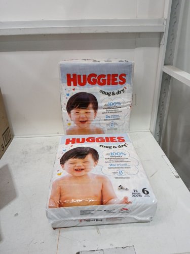144PK HUGGIES SNUG AND DRY BABY DIAPERS - SIZE 6 - MICKEY MOUSE image 3
