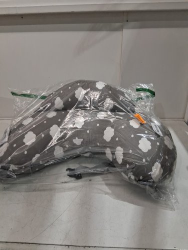 Momcozy Nursing Pillow for Breastfeeding with Adjustable Waist Strap and Removable Cotton Cover - 0-18M - Grey image 2