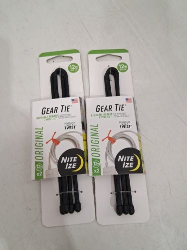 2(2PK) NITE IZE reusable rubber gear tie - 12" - black (model: GT12-01-2R3) image 2