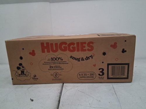 175pk Huggies Snug and Dry disposable baby Diapers - Size 3 - disney baby (model: 5641101) image 2