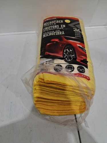 32PK KIRKLAND SIGNATURE ULTRA PLUSH MICROFIBER TOWELS - 16" X 16" - YELLOW (MODEL: 713160) image 2