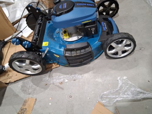 Gas Powered Push Lawnmower with 144cc engine - 20" - blue (model: yyj077km51s) image 6