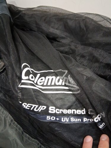 COLEMAN SCREENED CANOPY TENT WITH INSTANT SETUP - 11FT x 11FT - BACK HOME SCREENHOUSE SETS UP IN 60 SECONDS - GREY (Model: 2000036712) image 5