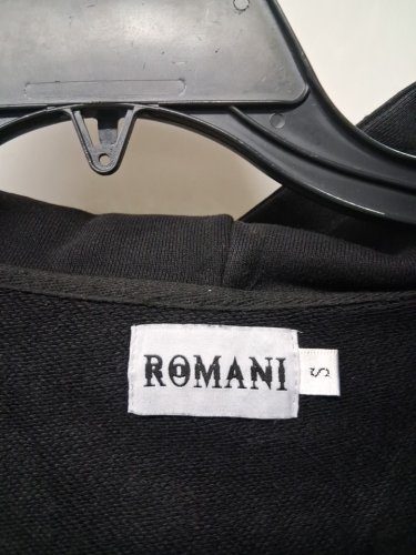 men's ROMANI “VS1” ZIPUP  FULLY RHINESTONED CROPPED FIT - small - black image 4