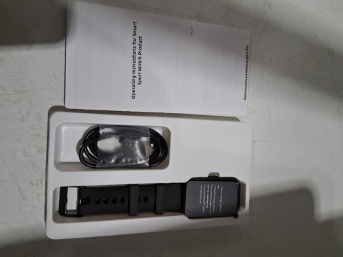 PAYBAY BLUETOOTH SMART WATCH FITNESS TRACKER WITH COMPANION APP, CALORIE COUNTER, PEDOMETER, AND SPORTS MODES - 1.57" DISPLAY - BLACK (MODEL: P121) image 3