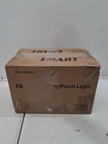 2pk emart plastic lantern wall sconce lights - 2700k - black (model: EM-GL-2) image 4