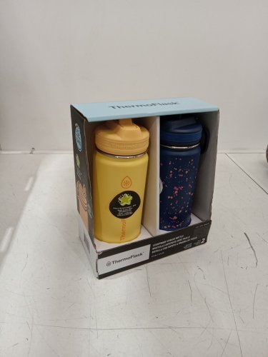2PK ThermoFlask Stainless Steel Bottle - 16oz - yellow/blue (model: 2880559) image 2