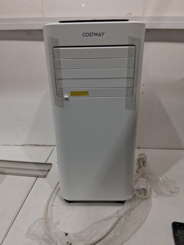COSTWAY 3-IN-1 PORTABLE AIR CONDITIONER FAN AND DEHUMIDIFIER WITH LED DISPLAY AND REMOTE - 10000BTU - WHITE - (MODEL: FP10268US-WH) image 5
