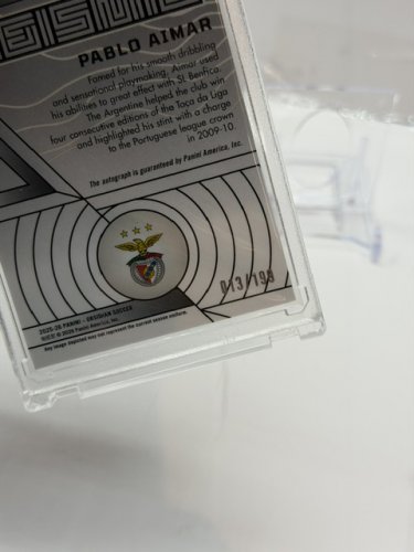 PANINI OBSIDIANSEISMIC SIGNED PABLO AIMAR LIMITED EDITION #13/199 CARD (SE-PA) image 2