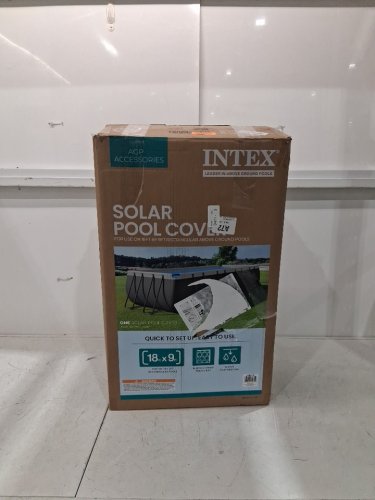 INTEX RECTANGULAR SOLAR POOL COVER - 18FT X 9FT - BLUE - (MODEL:28016E) image 4