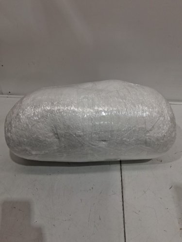 Shinnwa Dual-Layer Memory Foam Knee Wedge Pillow for back sleeping - 23.5" x 18.8" x 8" - White/Grey image 2