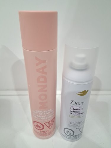 2 ASSORTED DRY SHAMPOOS - ASSORTED BRANDS AND SIZES - MONDAY / DOVE image 2
