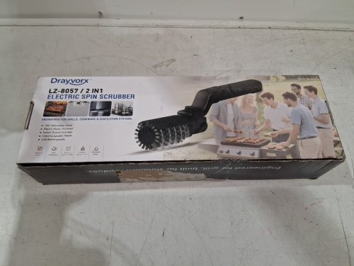 Mistcado/drayvorx Cordless Electric Grill Cleaning Brush - USB-C Rechargeable - Black (Model: LZ-8057) image 2