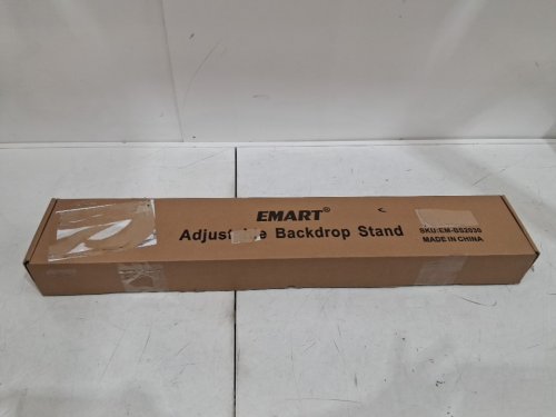EMART STUDIO ADJUSTABLE PHOTO BACKDROP STAND KIT - 7FT X 10FT - BLACK (MODEL: EM-BS2030) image 2