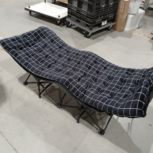 ATORPOK Portable Folding Camping Cot for Adults with Cushion  - 450LBS CAPACITY - 27.5' X 75" X 13.8" - BLACK - (Model: ‎ZZM-1) image 3